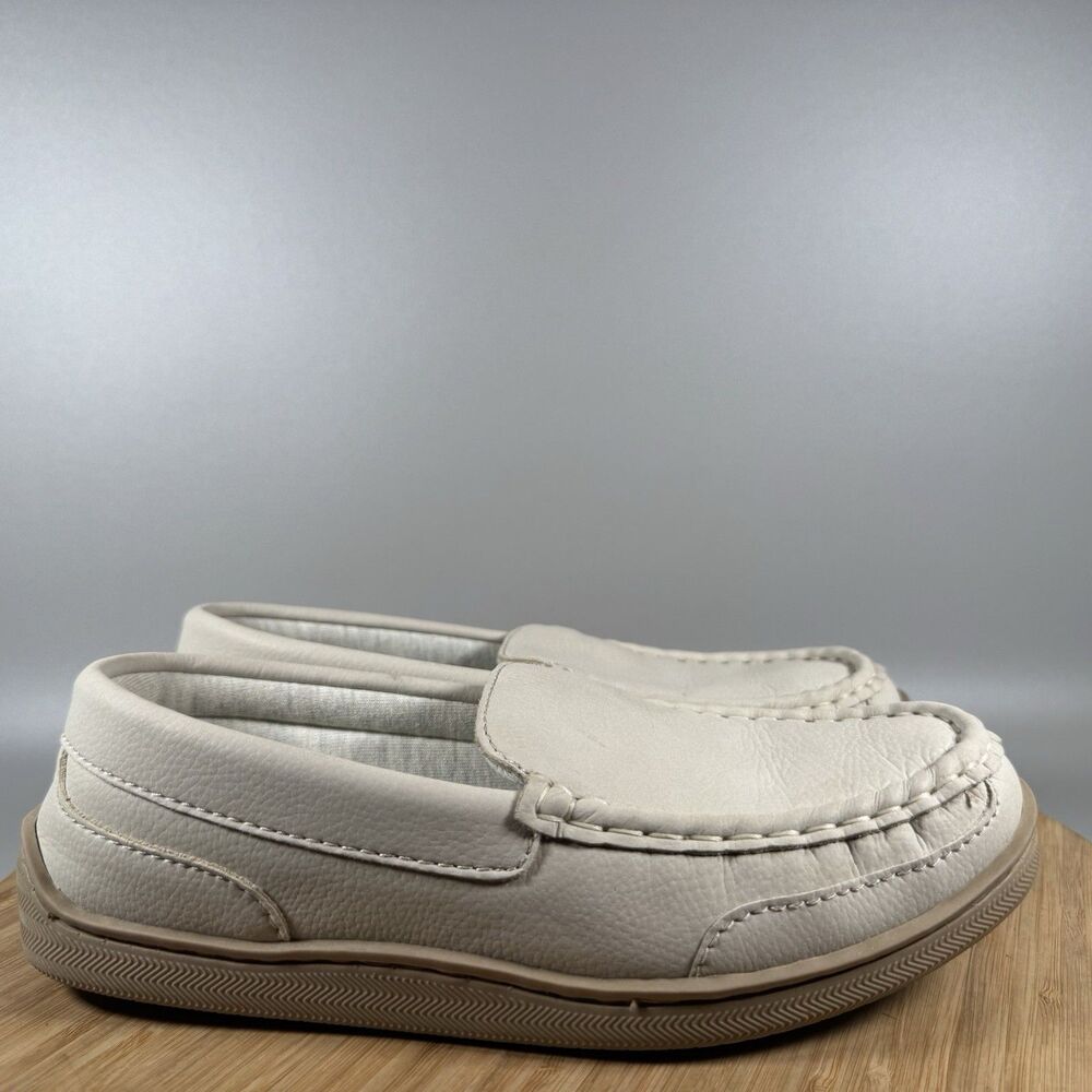 My Slippers Leather Slip On Slippers Womens Size 7‎ Beige